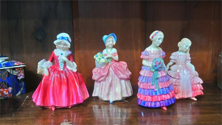 Four small Royal Doulton figures - Image 2 of 2