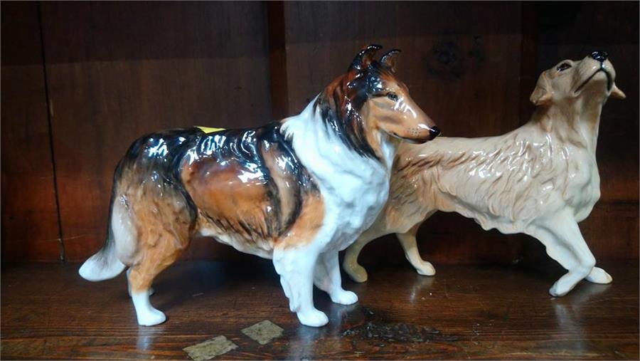 Two Royal Doulton dogs and a Beswick pony - Image 3 of 3