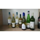Eight bottles of white wine