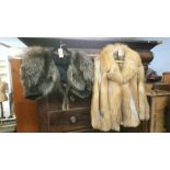 A half length and quarter length fox fur coats (2)