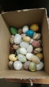 Box of onyx marble eggs