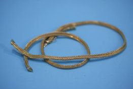 An 18ct gold necklace, stamped 750, weight 23.3 grams