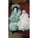 Two dolls; K+R 36 100 Kammer & Reinhardt and German C3 (2)