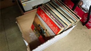 Two boxes of LPs records