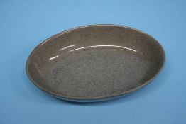 A Chinese Ji Type oval dish, with incised decoration. 15cm wide