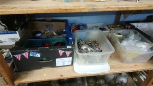 Shelf of costume jewellery (large quantity)