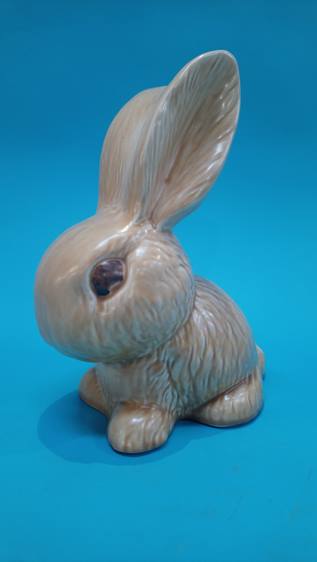 A large Sylvac beige rabbit, 25cm height