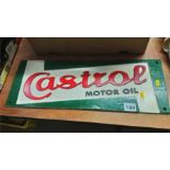 A modern 'Castrol Motor Oil' sign