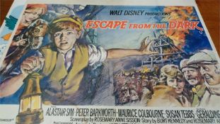 Film posters, including 'Girls on the Loose', 'Educating Rita', 'The Rescuers' and 'Escape from