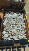 Large box of crested ware china