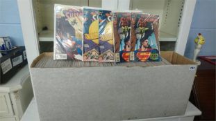 A large box of DC Comics etc.