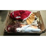 One box of assorted dolls (6)