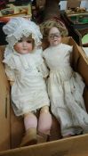 Two dolls; Ernst Heubach doll and Schoenau and Hoffmeister doll 1923, Sp 53/4 (2)