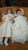 Two dolls; S PB H, 1906 11, Germany, Schoenau and Hoffmeister and Hanna, Germany, S BP H 9 (2)