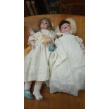 Two dolls; S PB H, 1906 11, Germany, Schoenau and Hoffmeister and Hanna, Germany, S BP H 9 (2)