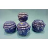 Four Ringtons tea caddies