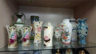 Collection of various vases