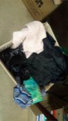 Box of assorted clothing