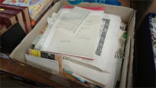 A box of ephemera