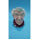 A large Royal Doulton white haired clown character jug, by H. Fenton, D6322