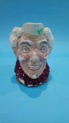 A large Royal Doulton white haired clown character jug, by H. Fenton, D6322