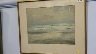 John Falconer Slater (1857-1937), oil, signed, 'Sea Scape', 24 x 31cm