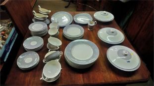 A large quantity of Royal Doulton 'Bridal Veil' dinner wares