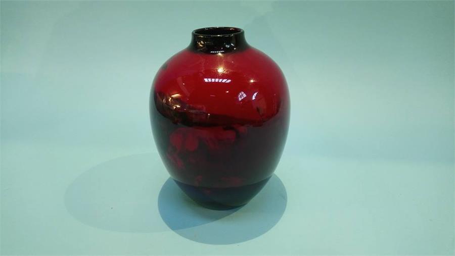 A Royal Doulton flambé vase 'Noon Day Heat', 19cm high - Image 4 of 4