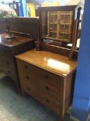 A three drawer dressing chest, 91cm wide