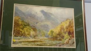 Ralph Johnson (1896-1980) watercolour, signed, 'Landscape', 31 x 39cm