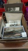 Box of photographs, postcards and various ephemera