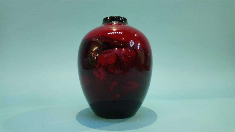 A Royal Doulton flambé vase 'Noon Day Heat', 19cm high - Image 3 of 4