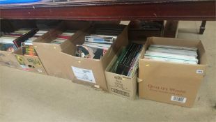 Six boxes of LPs