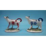 Two cow creamers