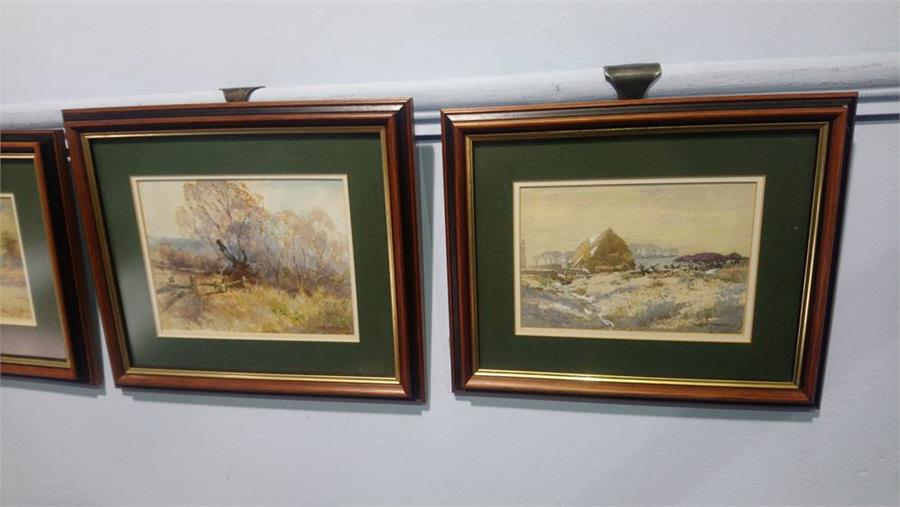 Ralph Johnson (1896-1980), watercolour, signed, 'Landscapes' (6) - Image 2 of 4
