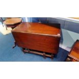 An oak barley twist gateleg table