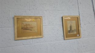 Pair of watercolours, J.Embleton