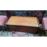 Teak blanket box