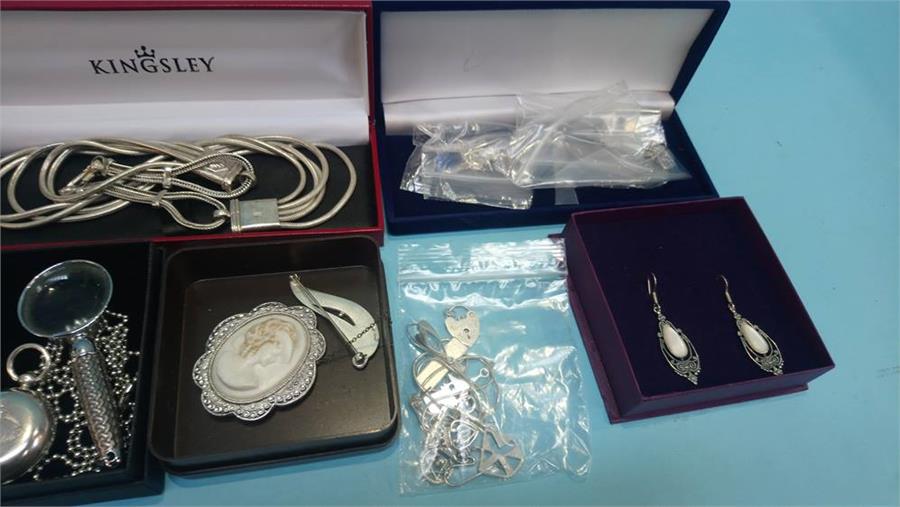 Collection of assorted silver jewellery - Image 3 of 3