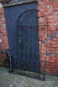 Garden arched metal gate