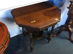 Octagonal occasional table