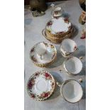 Royal Albert Old Country Roses tea set