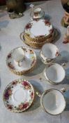 Royal Albert Old Country Roses tea set