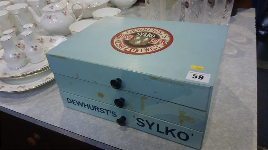 A Dewhirsts Sylko cotton cabinet