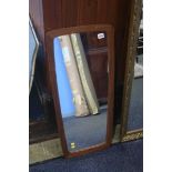 Teak framed mirror