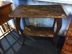 Carved occasional table