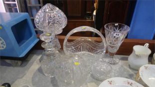 Various cut glass