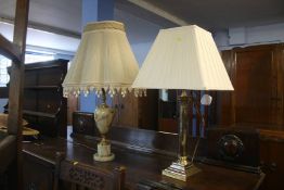 Two table lamps