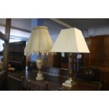 Two table lamps