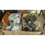 Two boxes assorted, Royal Doulton etc.